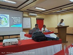 Pres. Gargar presenting the Quadrenium Plans and programs
