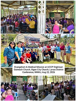 Evangelism, UCCP Iligan city Church, Lanao District Conference, NWMJ