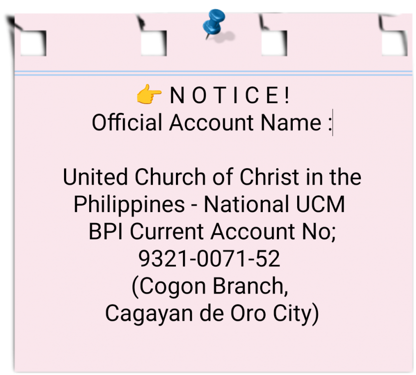 NUCM BANK ACCOUNT DETAILS