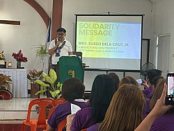 Guest speaker Bro. Eliseo dela Cruz Jr.